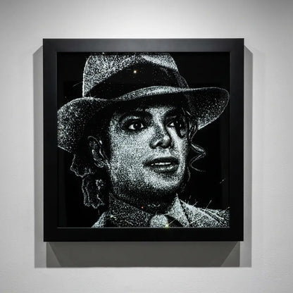 Michael Jackson Handmade Glass Portraits