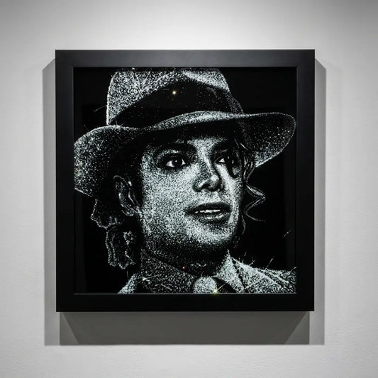 Michael Jackson Handmade Glass Portraits