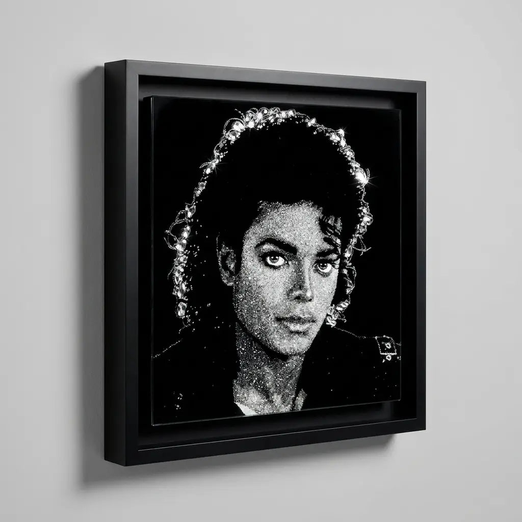 Michael Jackson Handmade Glass Portraits