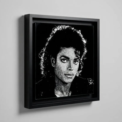 Michael Jackson Handmade Glass Portraits