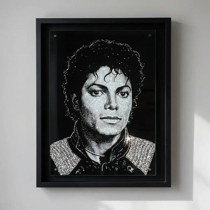 Michael Jackson Handmade Glass Portraits